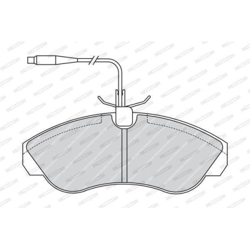 Bremsbelagsatz Scheibenbremse Ferodo FVR968 Premier Eco Friction f&uuml;r Citro&euml;n