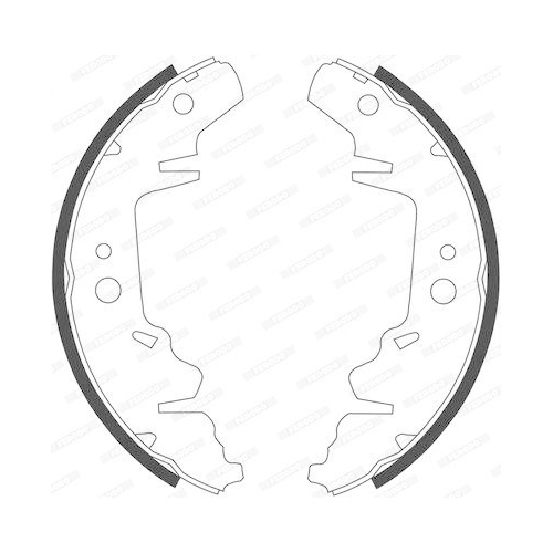 Bremsbackensatz Ferodo FSB568 Premier f&uuml;r Chrysler Dodge Toyota Kia Plymouth
