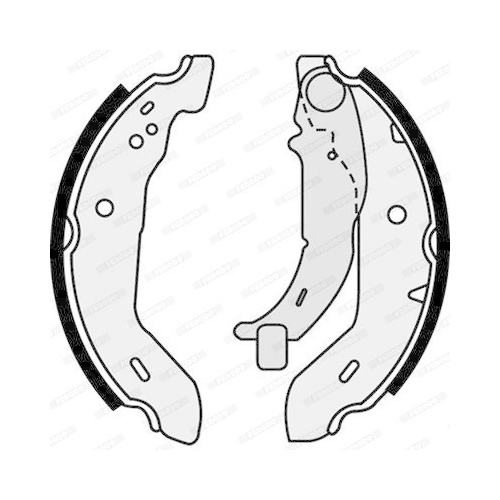 Brake Shoe Set Ferodo FSB569 Premier for Mercedes Benz Mercedes Benz Rear Axle