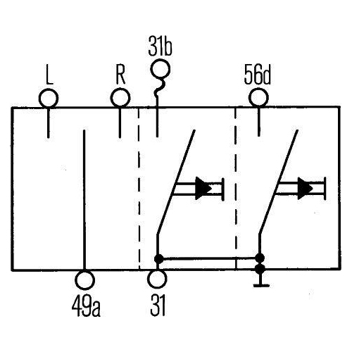 Blinkerschalter Hella 6BA 001 539-001 f&uuml;r International Harv. Iveco Mitsubishi