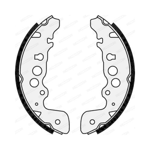 Bremsbackensatz Ferodo FSB578 Premier für Mazda Suzuki Hinterachse