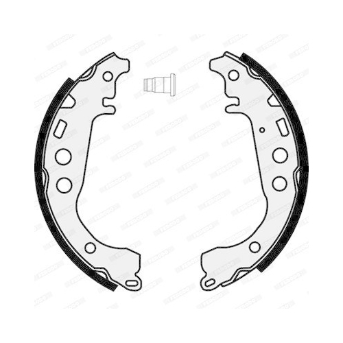 Bremsbackensatz Ferodo FSB582 Premier f&uuml;r Toyota Geely Hinterachse