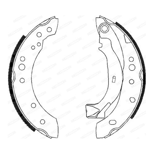 Bremsbackensatz Ferodo FSB626 Premier f&uuml;r Citro&euml;n Peugeot Renault Hinterachse