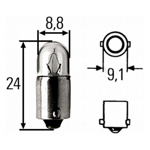 Gl&uuml;hlampe Innenraumleuchte Hella 8GP 002 068-121 Standard f&uuml;r Aebi Audi Daf Opel
