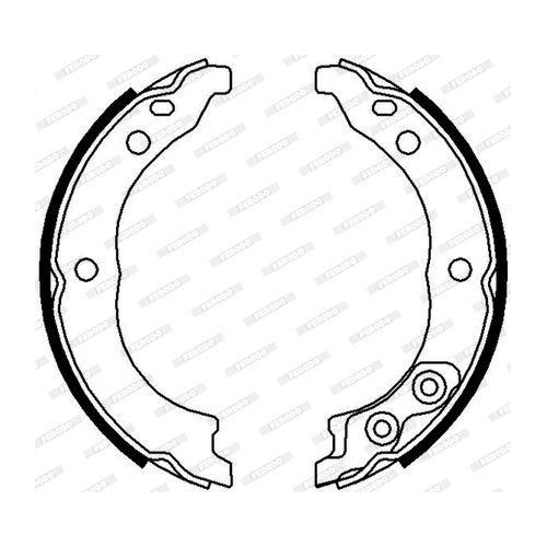 Bremsbackensatz Feststellbremse Ferodo FSB680 Premier f&uuml;r Citro&euml;n Fiat Peugeot