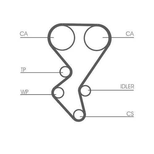 Zahnriemen Continental Ctam CT1092 f&uuml;r Citro&euml;n Fiat Ford Mazda Peugeot Suzuki