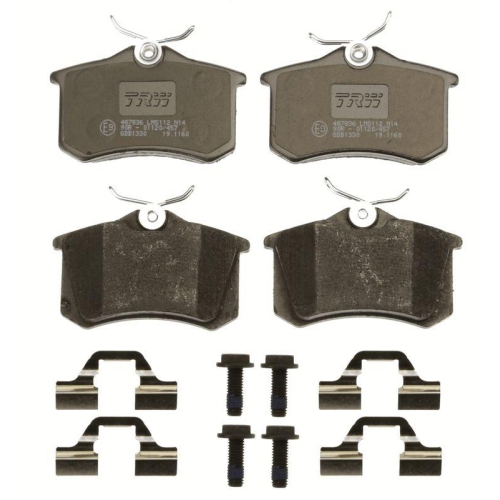 Bremsbelagsatz Scheibenbremse Trw GDB1330 Cotec f&uuml;r Seat Skoda Vauxhall VW Ford