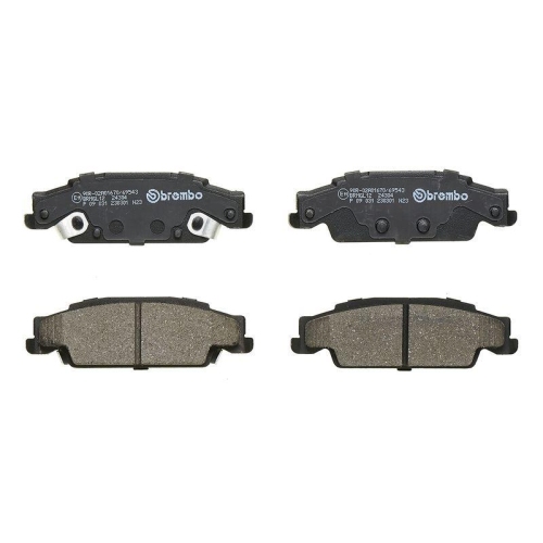 Bremsbelagsatz Scheibenbremse Brembo P09031 Prime Line f&uuml;r Cadillac Hinterachse