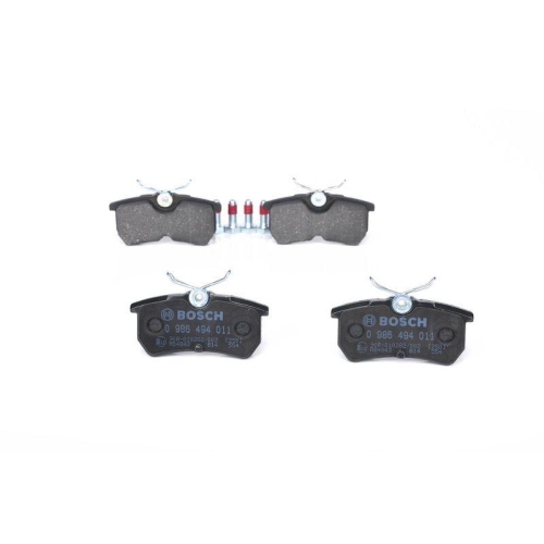 Bremsbelagsatz Scheibenbremse Bosch 0986494011 für Ford Hinterachse
