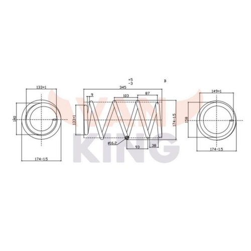 Fahrwerksfeder Fast FT12223K für Citroën Fiat Vorderachse