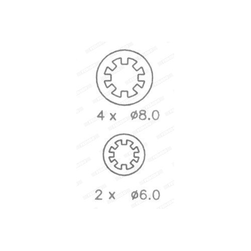 Bremsbackensatz Ferodo FSB188 Premier für Citroën Peugeot Hinterachse