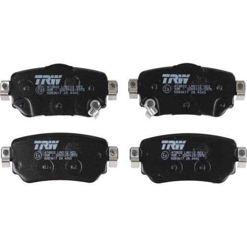 Bremsbelagsatz Scheibenbremse Trw GDB3617 f&uuml;r Nissan Renault Hinterachse