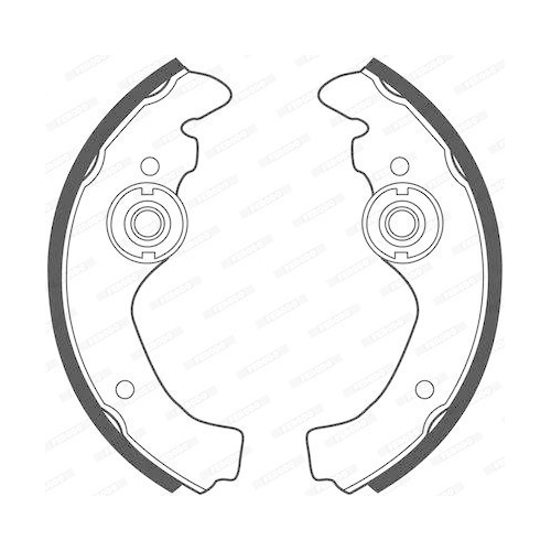 Bremsbackensatz Ferodo FSB23 Premier f&uuml;r Fiat Talbot Hinterachse