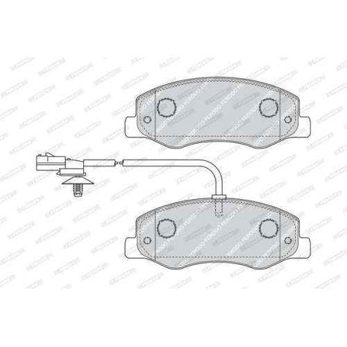 Bremsbelagsatz Scheibenbremse Ferodo FVR4349 Premier Eco Friction für Nissan