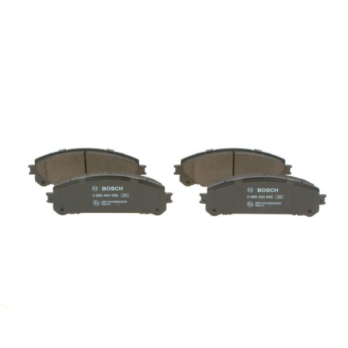Bremsbelagsatz Scheibenbremse Bosch 0986494686 f&uuml;r Toyota Lexus Vorderachse