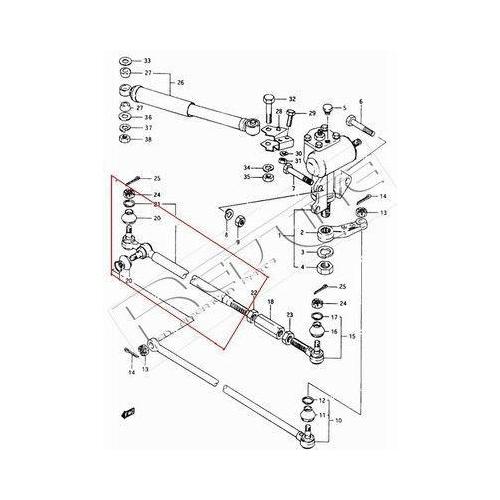 Lenkstange Red-line 40SZ005 f&uuml;r Suzuki Vorderachse Rechts