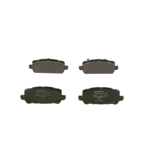 Bremsbelagsatz Scheibenbremse Bosch 0986494838 f&uuml;r Honda Hinterachse