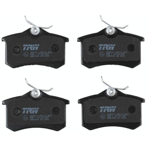 Bremsbelagsatz Scheibenbremse Trw GDB1504 Cotec f&uuml;r Seat Skoda VW Citro&euml;n Fiat