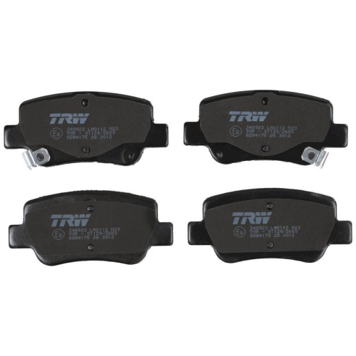 Bremsbelagsatz Scheibenbremse Trw GDB4175 Cotec f&uuml;r Toyota Hinterachse