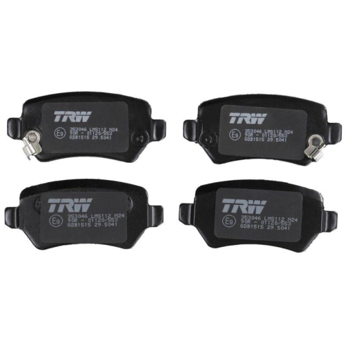 Bremsbelagsatz Scheibenbremse Trw GDB1515 Cotec f&uuml;r Vauxhall Chevrolet Saturn