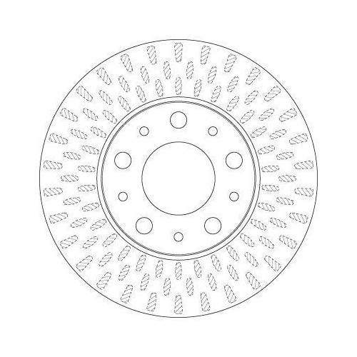 Bremsscheibe Trw DF4771S Trw Single f&uuml;r Citro&euml;n Fiat Peugeot Vorderachse