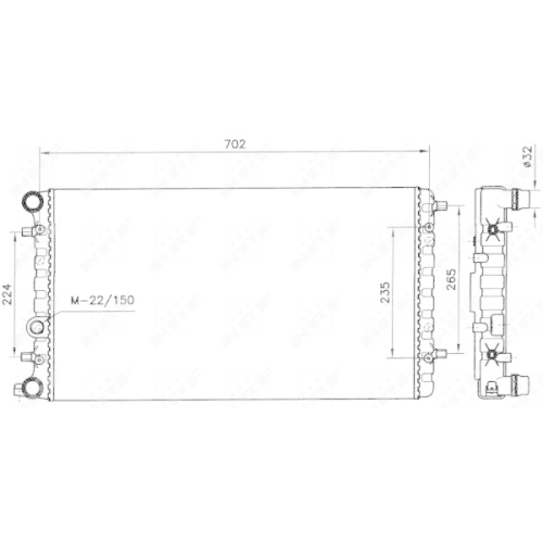 K&uuml;hler Motork&uuml;hlung Nrf 58143 f&uuml;r VW