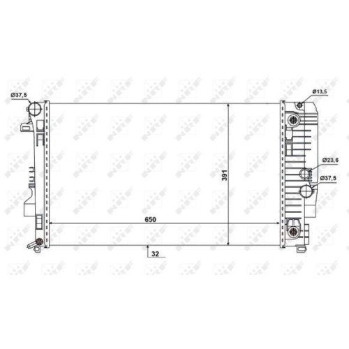K&uuml;hler Motork&uuml;hlung Nrf 58440 f&uuml;r Mercedes Benz Mercedes Benz Mercedes Benz