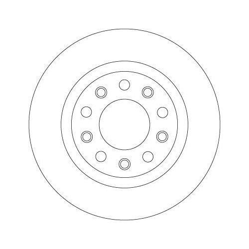 Bremsscheibe Trw DF8070 f&uuml;r Alfa Romeo Fiat (gac) Hinterachse