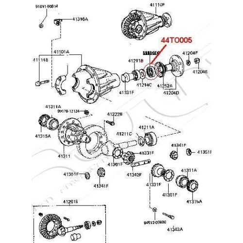 Wellendichtring Differential Red-line 44TO005 für Toyota Lexus Hinterachse