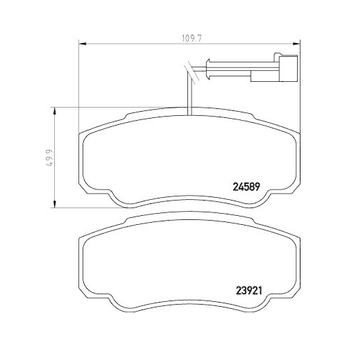 Brake Pad Set Disc Brake Hella 8DB 355 013-511 for Nissan Renault Trucks