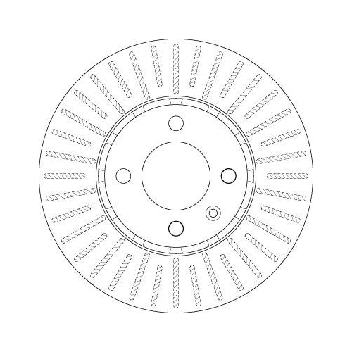 Bremsscheibe Trw DF6252 f&uuml;r Seat Skoda VW Vorderachse