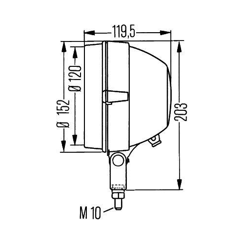 Arbeitsscheinwerfer Hella 1G3 005 760-221 f&uuml;r Daf Iveco Man Scania Tatra Hyundai