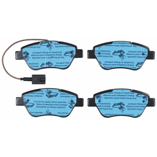 Bremsbelagsatz Scheibenbremse Trw GDB1590 Cotec f&uuml;r Fiat Lancia Vorderachse