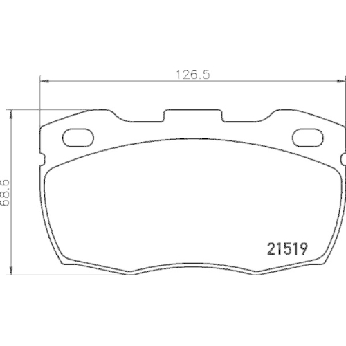 Bremsbelagsatz Scheibenbremse Hella 8DB 355 005-861 f&uuml;r Rover Land Rover