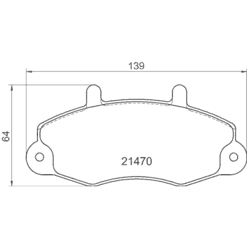Bremsbelagsatz Scheibenbremse Hella 8DB 355 006-391 f&uuml;r Ford Ford (jmc)