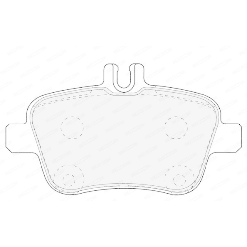 Bremsbelagsatz Scheibenbremse Ferodo FDB4163 Premier f&uuml;r Mercedes Benz Infiniti