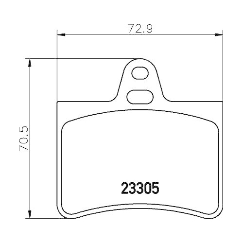Brake Pad Set Disc Brake Hella 8DB 355 019-441 for Citro&euml;n Amc Rear Axle