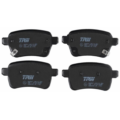 Bremsbelagsatz Scheibenbremse Trw GDB2093 f&uuml;r Vauxhall Opel Hinterachse