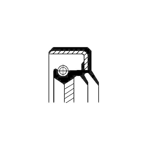 Wellendichtring Kurbelwelle Corteco 15030309B für Land Rover Stirnseitig