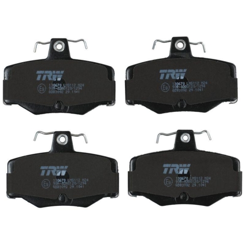 Bremsbelagsatz Scheibenbremse Trw GDB3092 Cotec f&uuml;r Nissan Hinterachse