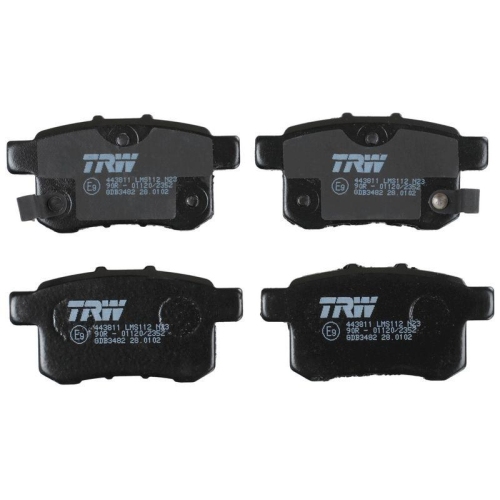 Bremsbelagsatz Scheibenbremse Trw GDB3482 Cotec f&uuml;r Honda Hinterachse