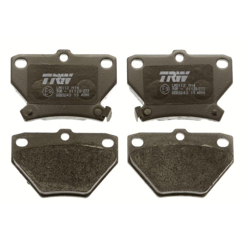 Bremsbelagsatz Scheibenbremse Trw GDB3243 Cotec f&uuml;r Toyota Hinterachse