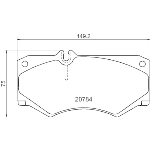 Brake Pad Set Disc Brake Hella 8DB 355 006-061 for Audi Citro&euml;n Mercedes Benz VW