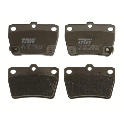 Bremsbelagsatz Scheibenbremse Trw GDB3279 Cotec f&uuml;r Toyota Chery Hinterachse