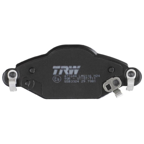 Bremsbelagsatz Scheibenbremse Trw GDB3324 Cotec f&uuml;r Toyota Peugeot Vorderachse