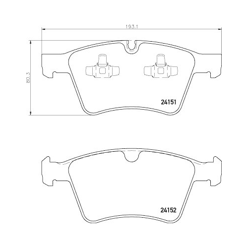 Brake Pad Set Disc Brake Hella 8DB 355 014-191 for Mercedes Benz Mercedes Benz