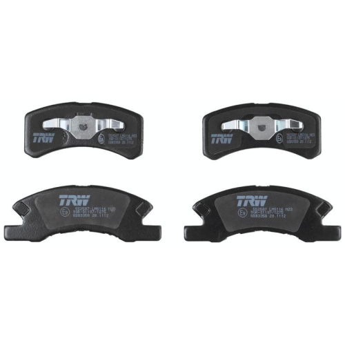 Bremsbelagsatz Scheibenbremse Trw GDB3358 Cotec f&uuml;r Daihatsu Mitsubishi