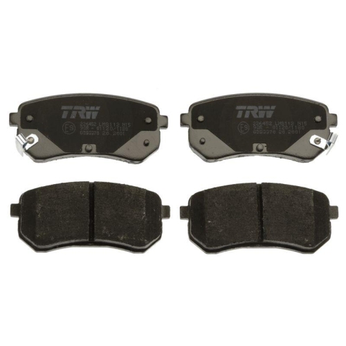 Bremsbelagsatz Scheibenbremse Trw GDB3370 Cotec f&uuml;r Hyundai Kia Hinterachse