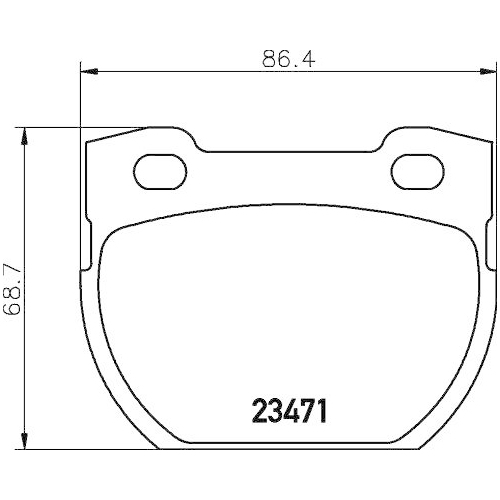 Brake Pad Set Disc Brake Hella 8DB 355 010-921 for Land Rover Rear Axle