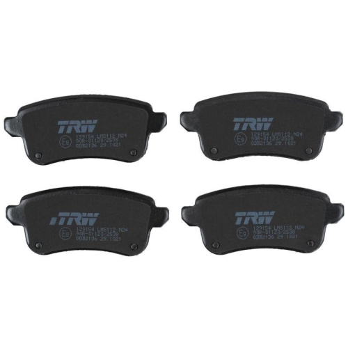 Bremsbelagsatz Scheibenbremse Trw GDB2136 f&uuml;r Renault Hinterachse